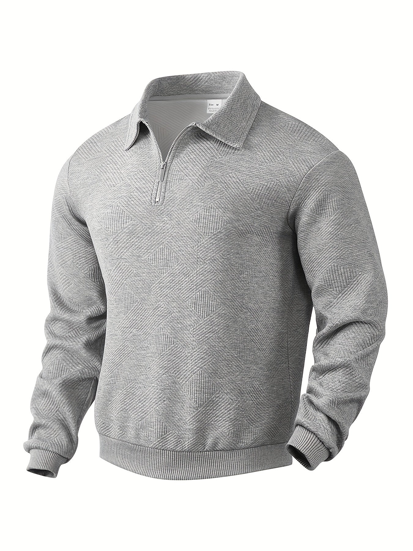 Pull design géométrique vintage avec fermeture éclair