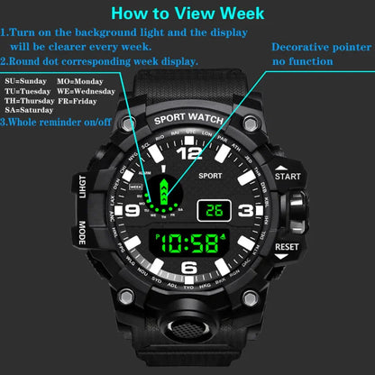 Montre de sport outdoor multifonction étanche