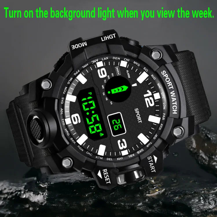 Montre de sport outdoor multifonction étanche