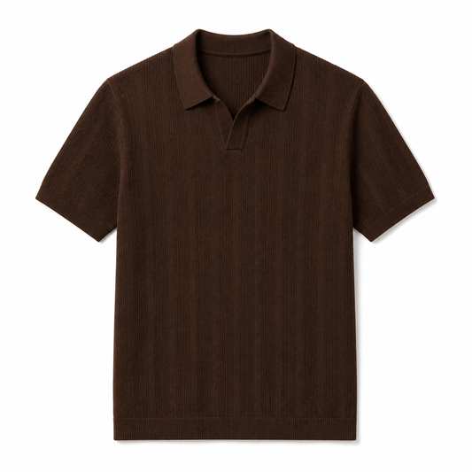 Polo côtelé classique