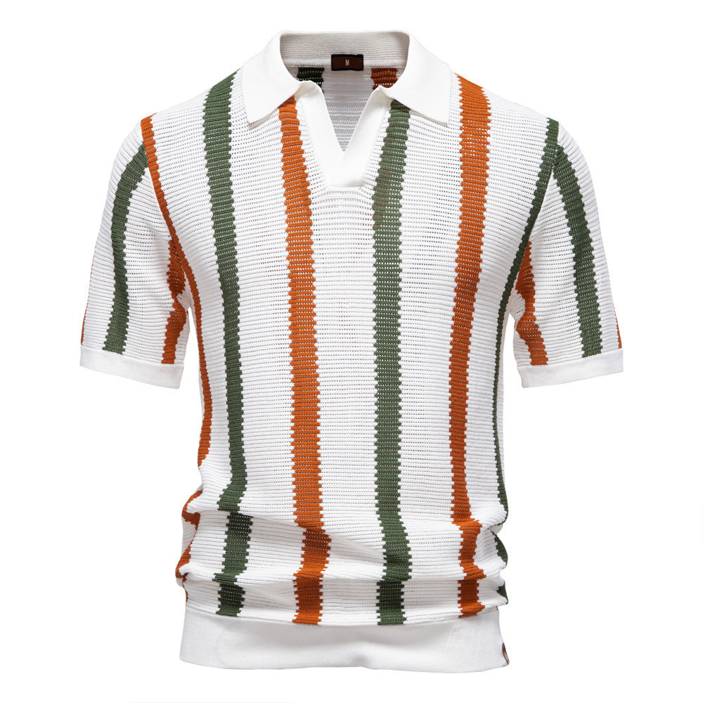 Poloshirt mit V-Ausschnitt