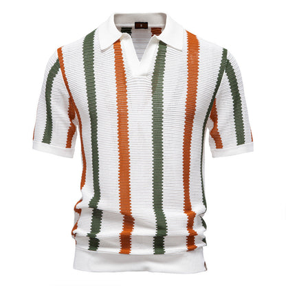 Poloshirt mit V-Ausschnitt