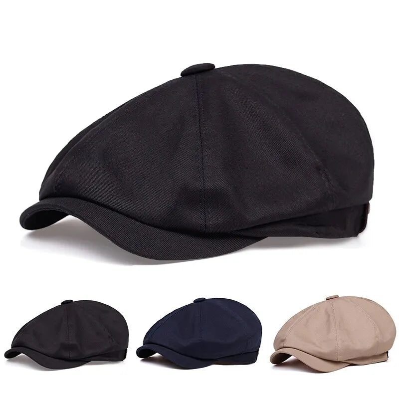 Béret classique en coton pour homme
