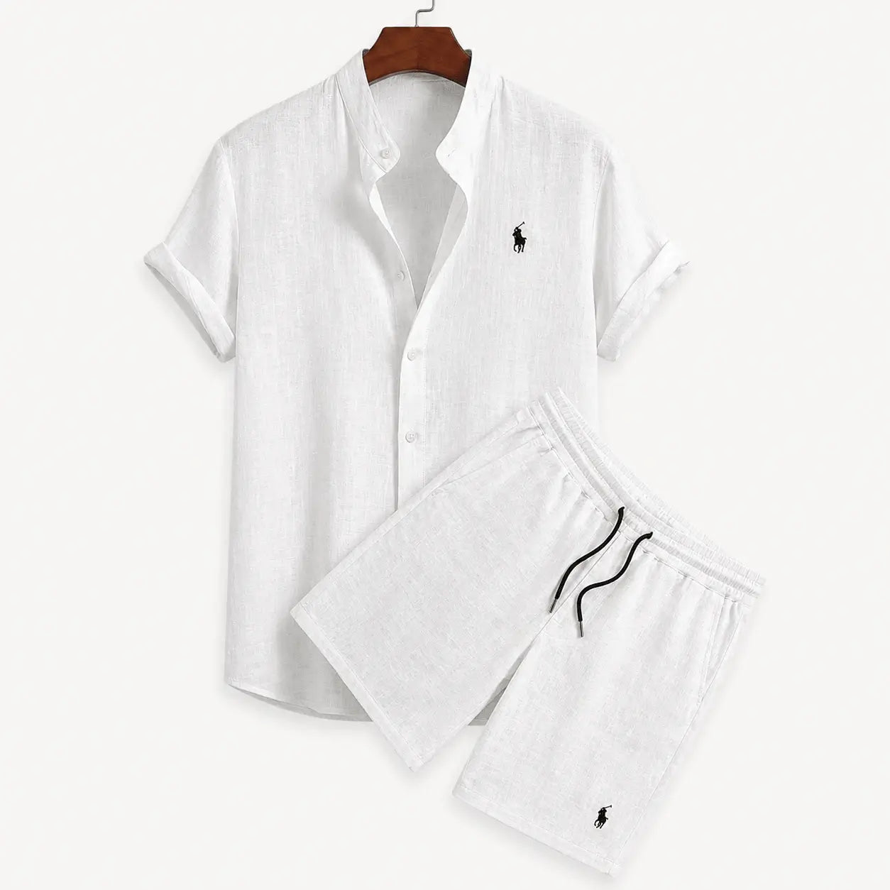 Ensemble en lin pour homme [Chemise achetée, Short offert]
