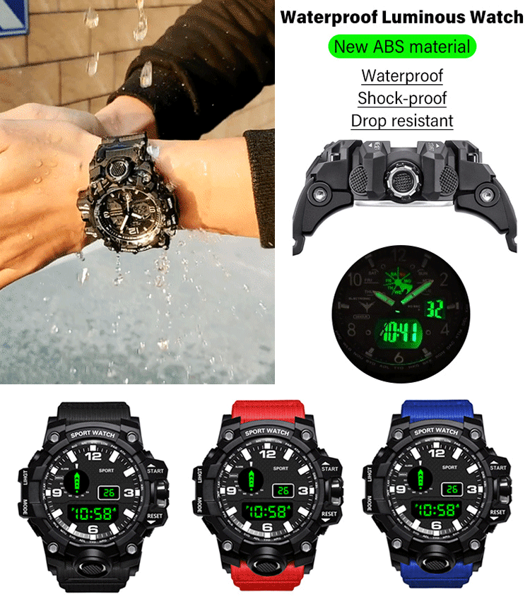 Montre de sport outdoor multifonction étanche