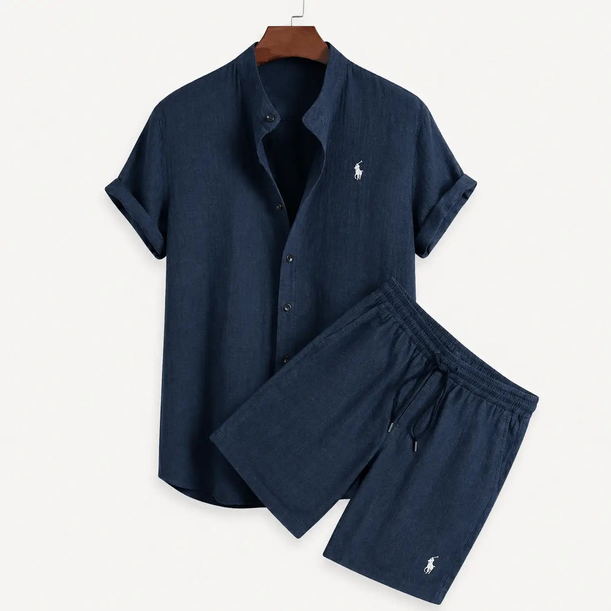 Ensemble en lin pour homme [Chemise achetée, Short offert]