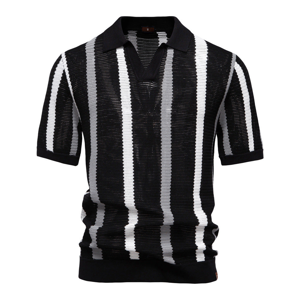 Poloshirt mit V-Ausschnitt