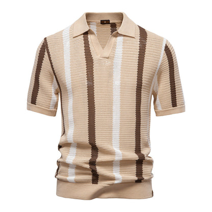 Poloshirt mit V-Ausschnitt