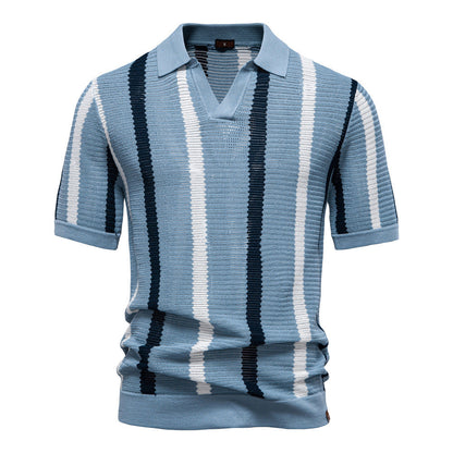 Poloshirt mit V-Ausschnitt